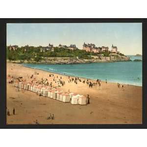    Photochrom Reprint of The beach, Dinard, France