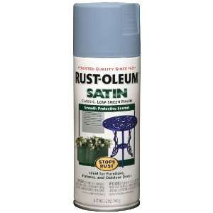  Rust Oleum 241252 Satin Enamels Spray, Lake Blue, 12 Ounce 