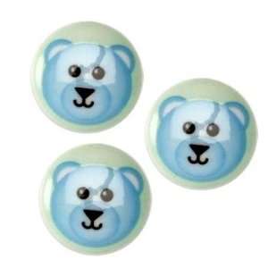 Novelty Button 3/4Critter Bear Multi By The Package
