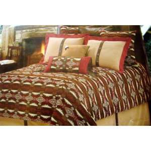 Western Rustic Lodge Southwest Navajo Tapestry Comforter Bedding Set 5 