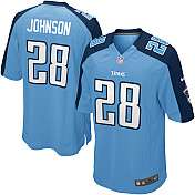 Mens Nike Tennessee Titans Chris Johnson Game Team Color Jersey 