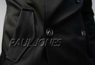 PAUL JONES Men’s Slim Fit Fashion Double Breast Trench Coat Jackets 