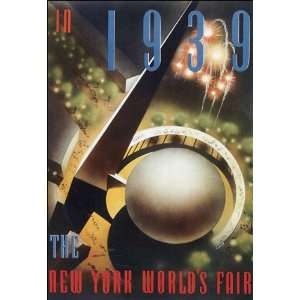  IN 1939 THE NEW YORK WORLDS FAIR USA SMALL VINTAGE POSTER 