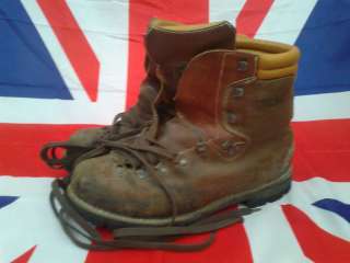 EX MILITARY ARMY BROWN HEAVY DUTY LEATHER MEINDL BOOTS  