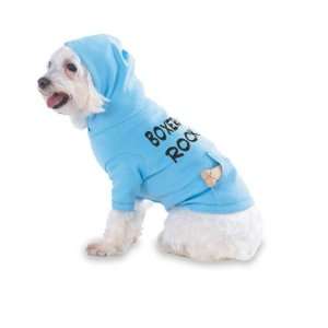  Boxers Rock Hooded (Hoody) T Shirt with pocket for your Dog 
