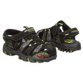 Kids Skechers  Venomous Pre/Grd Black/Green Shoes 
