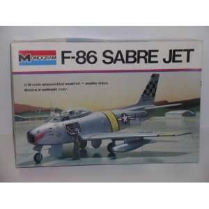  F 86 Sabre Jet    Plastci Model Kit 