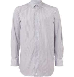 Dunhill Engineered Fit Striped Cotton Shirt  MR PORTER