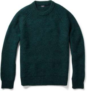    Knitwear  Crew necks  Chunky Knit Wool Blend Sweater