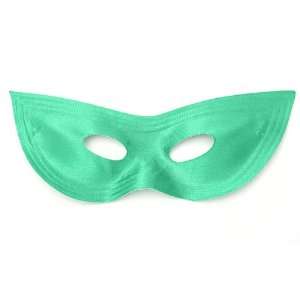  Green Satin Cat Eye Mardi Gras Mask 
