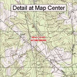  USGS Topographic Quadrangle Map   West Corinth, Maine 