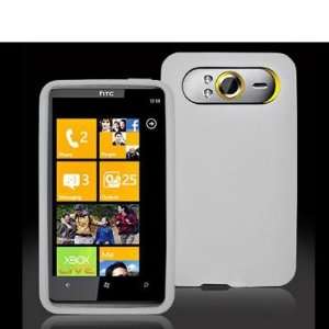  Clear Silicone Rubber Gel Soft Skin Case Cover for HTC HD7 