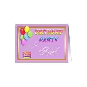  Ariel Birthday Party Invitation Card Toys & Games