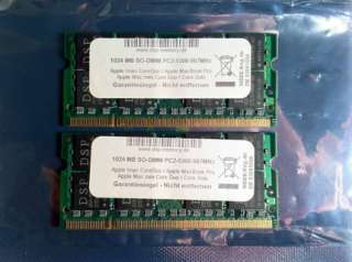 DSP Memory 2 x 1GB SO DIMM PC2 5300 667MHz RAM Speicher / RAM in 