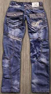 KOSMO LUPO K&M 432  SEXY USED eD bLUe  JEANS 29 36 GEIL  