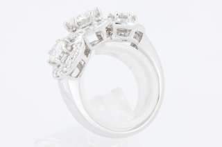Stone Engagement Ring 5.7 Ct Round Moissanite & 0.40 Cts Diamond 