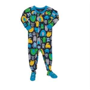   Snug Fit Footed Cotton Sleeper Pajama Happy Aliens (24 Months) Baby