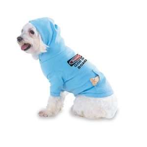 WARNING GOD ON BOARD Hooded (Hoody) T Shirt with pocket for your Dog 