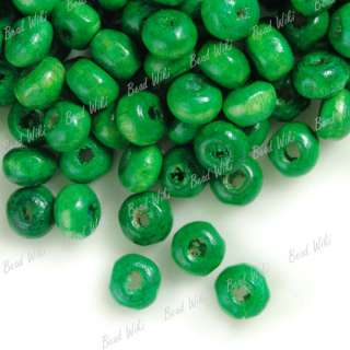 1380 Round Wooden Wood Bead Wholesale Lots Choose Color 3x4mm Free 
