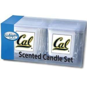  California Golden Bears 2 pack of 2x2 Candle Sets   NCAA 