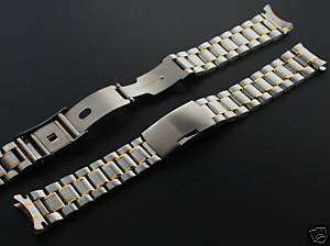 WATCH BAND FOR OMEGA SPEEDMASTER WATCH GOLD/STEEL 22MM #1  