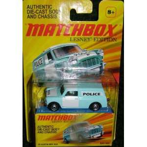 MATCHBOX LESNEY EDITION BLUE 65 AUSTIN MINI VAN POLICE WAGON  Toys 