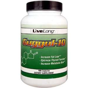  LiveLong Guggul 10 200mg/100 Caps 10% Extract Health 