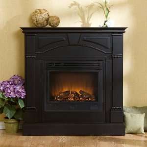  Sussex Electric Fireplace Braided Trim Black Finish