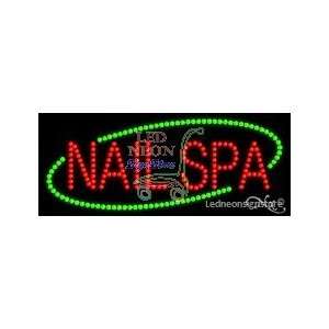  Nails Spa LED Business Sign 11 Tall x 27 Wide x 1 Deep 
