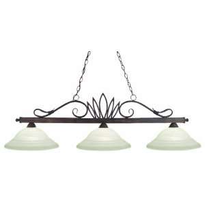  Z Lite Players Collection Weathered Bronze Finish 3 Light 