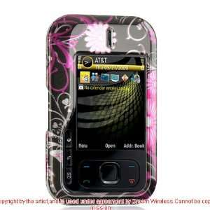  For Nokia Surge 6790 Pink Flower Snap on Case Skin Cell 