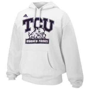   Frogs (TCU) White Second Best Hoodie Sweatshirt (Small) Sports