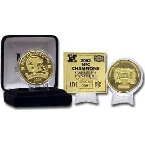  Carolina Panthers 2003 NFC Champions 24KT Gold Coin 