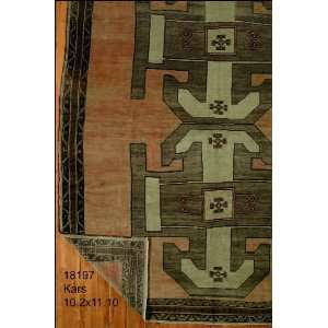  10x11 Hand Knotted Kars Turkey Rug   102x1110