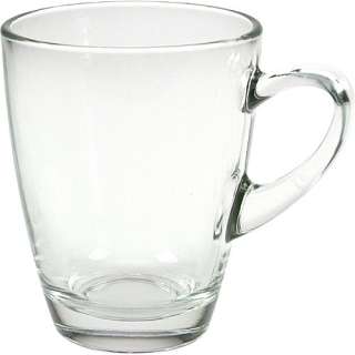 12 Cappuccino Tassen , Gläser aus Glas   klar  