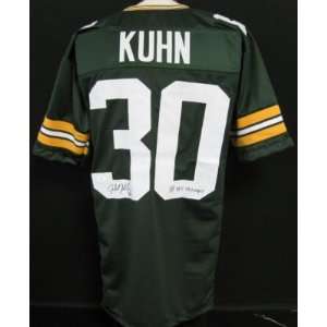  John Kuhn SB XLV Champs Packers Auto/Signed Jersey JSA 