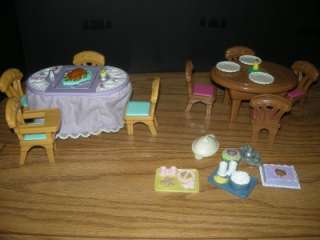 Fisher Price Loving Family dollhouse furniture people lot