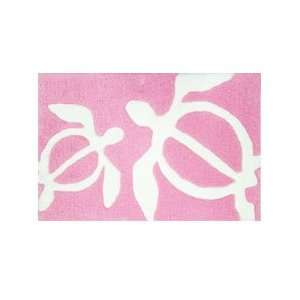  Sea Turtle Area Rug Pink and White Tropical Furniture 