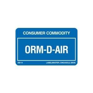  Consumer Commodity, ORM D Air Labels, Roll of 1,000 