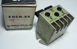 SAMWHA EOCR SS 30 R 220 ELECTRONIC OVERLOAD RELAY 3 30A  