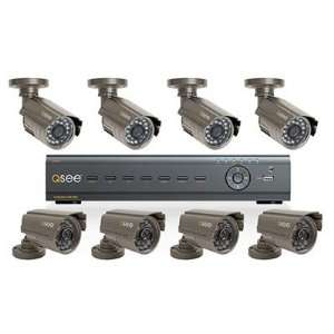  Q See 8 Channel H.264 Real Time Network Security DVR Monitor 