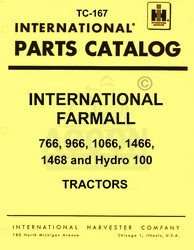 International FARMALL 766 966 Chassis Parts Manual  
