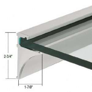   Nickel 18 Aluminum Shelving Extrusion for 3/8 Glass by CR Laurence
