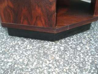 FABULOUS DANISH ROSEWOOD OCTAGON END TABLE MID CENTURY  