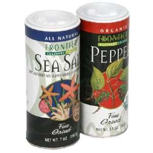 Frontier Natural   Sea Salt & Pepper Combo   10.5 oz  