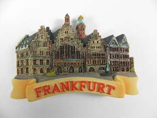 Magnet FRANKFURT RÖMER Souvenir Deutschland Relief  