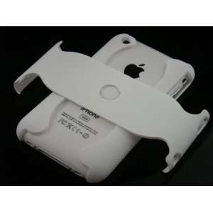  WHITE Hard Plastic Rubber Feel Armor Case for Apple iPhone 