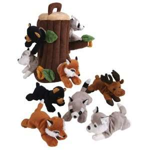   Tree House with Five 7 Animals Plush Stuffed Animal Toy Toys & Games