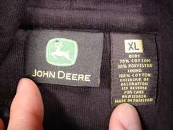 JOHN DEERE Logo Hoodie Sweatshirt (Mens XL)  