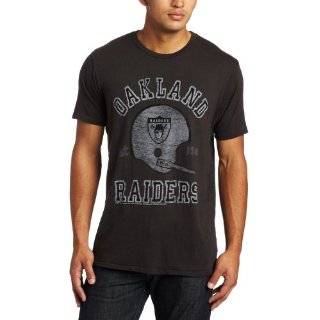 Oakland Raiders Mens Retro Vintage T Shirt (Black, Small)  